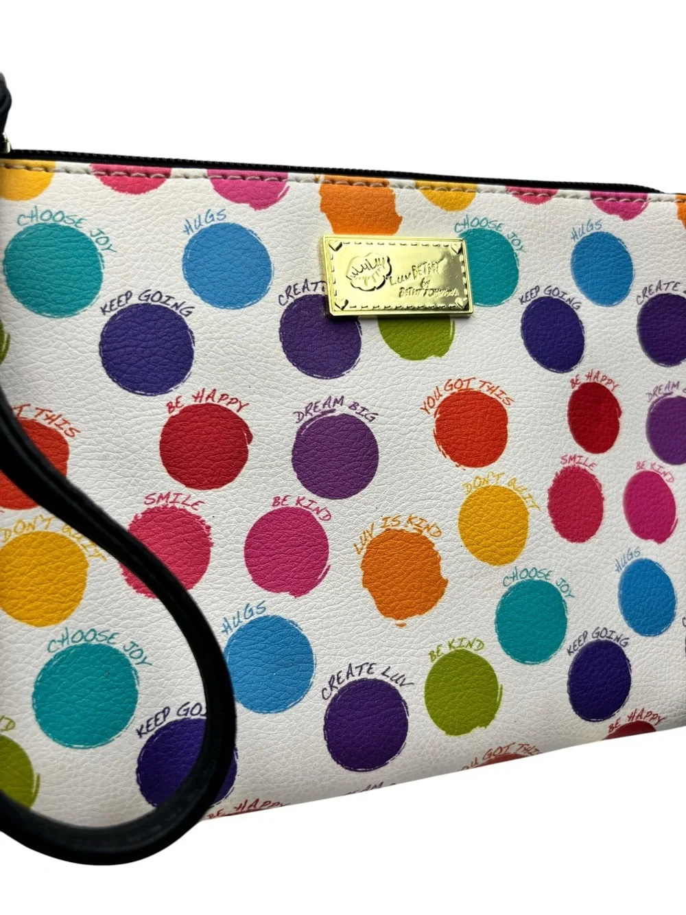 Luv Betsey Betsey Johnson Colorful Wristlet + Hello Kitty Crème Shop Bund